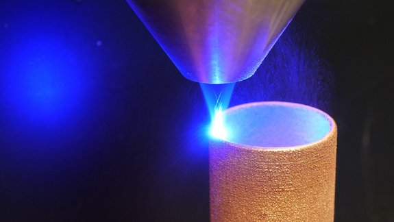 Process of cladding and additive manufacturing on copper with copper powder by Laserline diode lasers