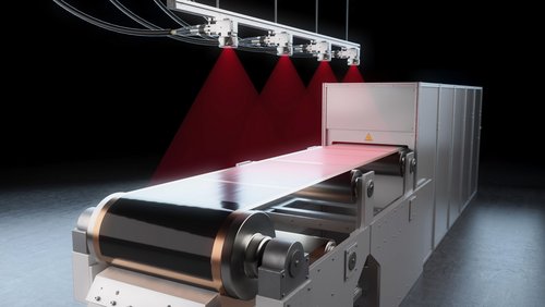 Diode laser drying of electrodes for lithium-ion batteries in a roll-to-roll process by Laserline diode lasers