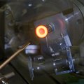 Diode laser used on contact zones of camshaft for hardening by Laserline diode lasers