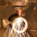 Laser cutting with the LDM beam converter on a circular metal by Laserline diode lasers