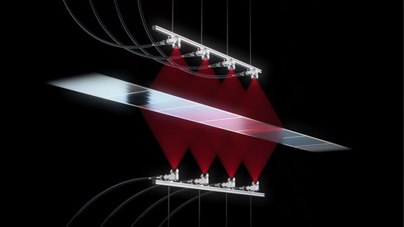 Double sided electrodes drying battery foils by Laserline diode lasers